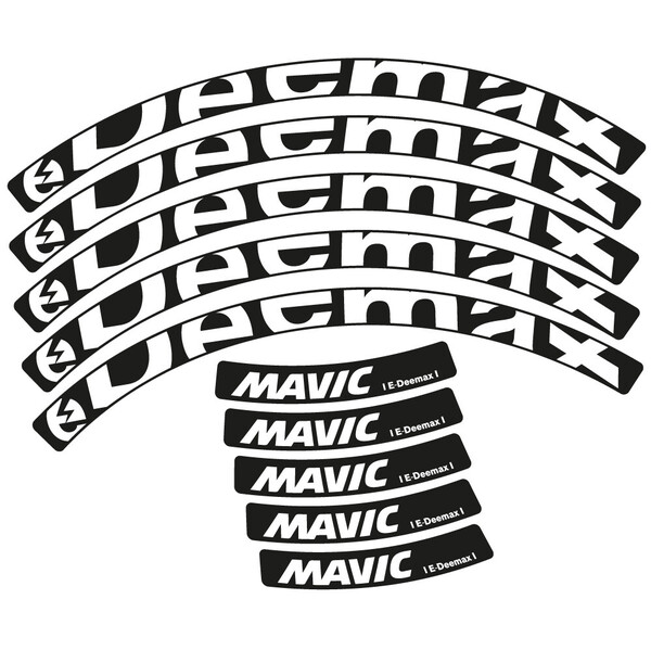 Mavic E-Deemax 2025 Pegatinas en vinilo adhesivo Llanta MTB