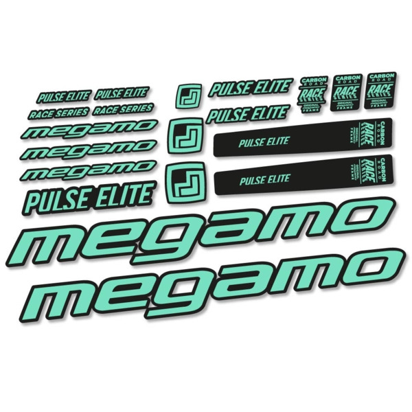 Megamo Pulse Elite 2022 Pegatinas en vinilo adhesivo Cuadro (8)