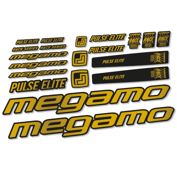 Megamo Pulse Elite 2022 Pegatinas en vinilo adhesivo Cuadro (12)