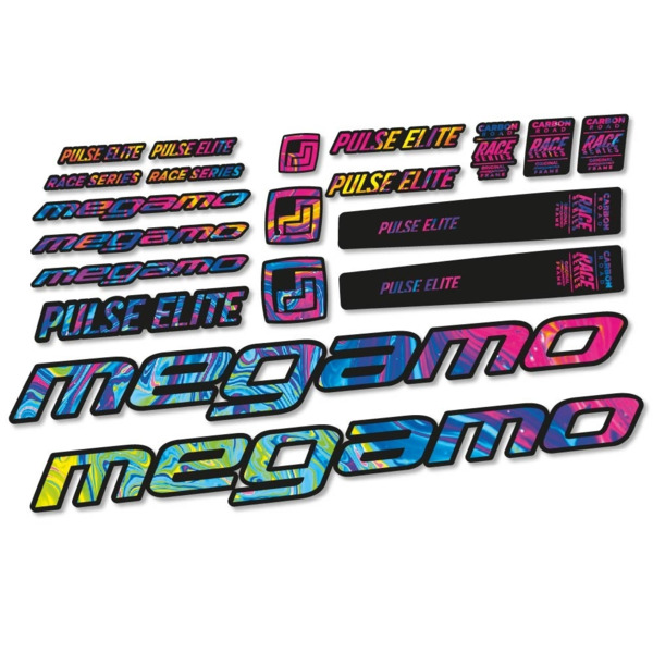 Megamo Pulse Elite 2022 Pegatinas en vinilo adhesivo Cuadro (16)