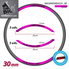 Merida Pegatinas vinilo adhesivos llanta 30mm
