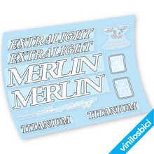 Merlin Extralight Tom Kellogg 1996 Pegatinas en vinilo adhesivo Bici clásica
