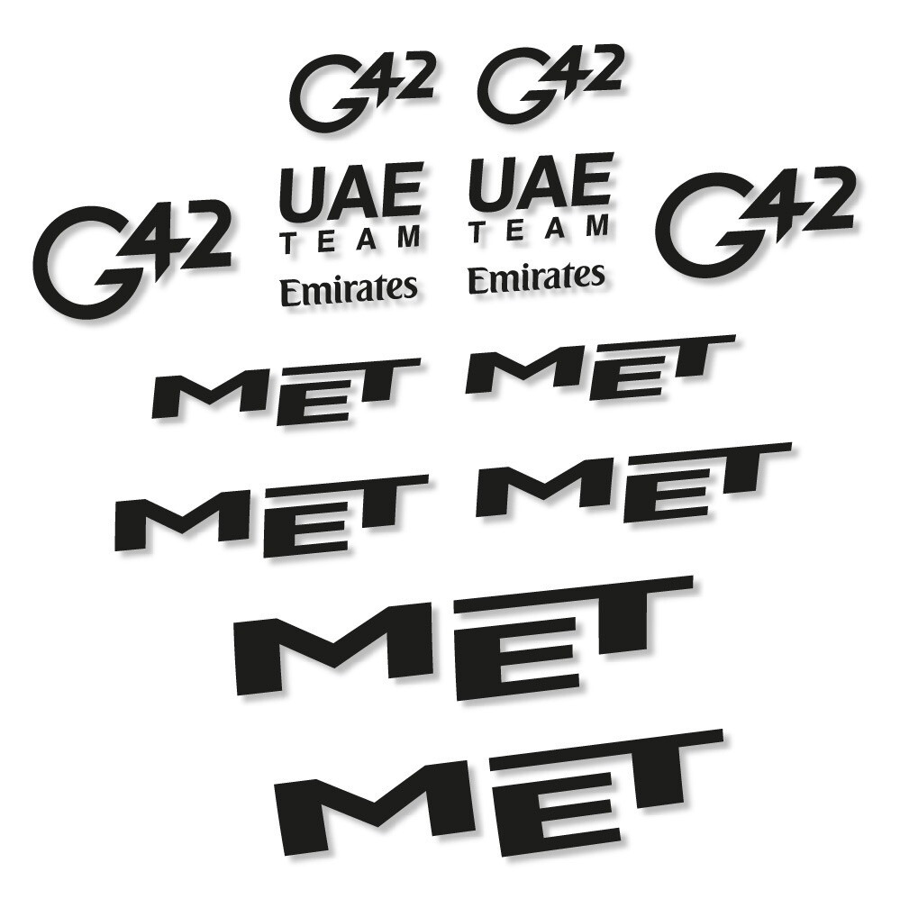MET G42 UAE Pegatinas en vinilo adhesivo Casco (1)