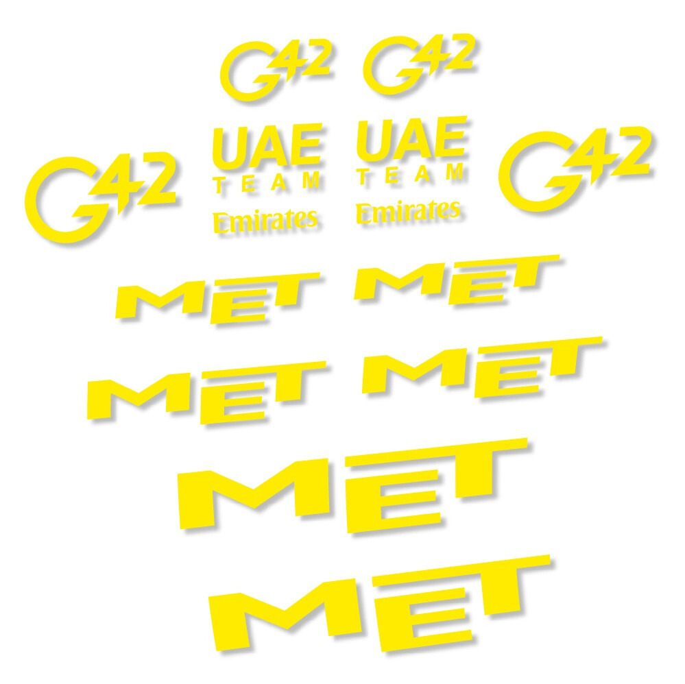 MET G42 UAE Pegatinas en vinilo adhesivo Casco (3)