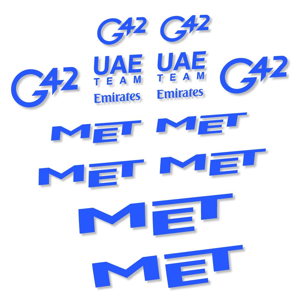 MET G42 UAE Pegatinas en vinilo adhesivo Casco (5)