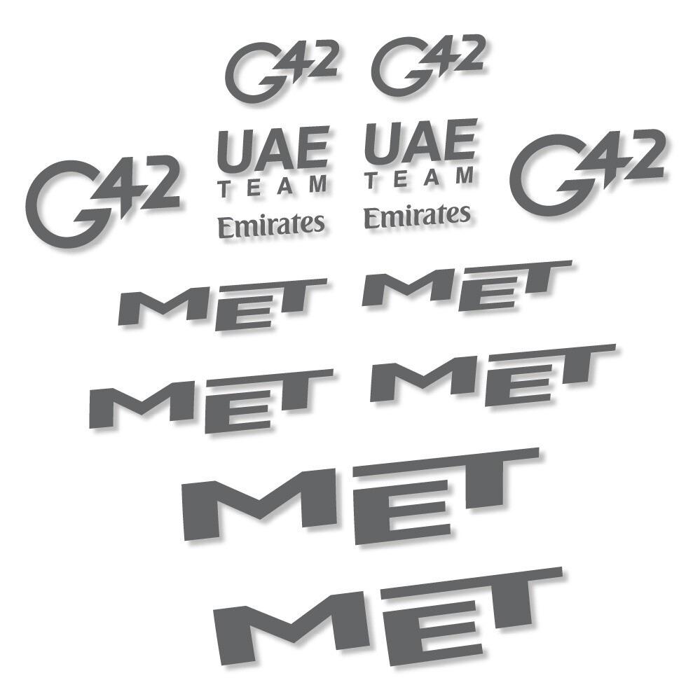 MET G42 UAE Pegatinas en vinilo adhesivo Casco (7)