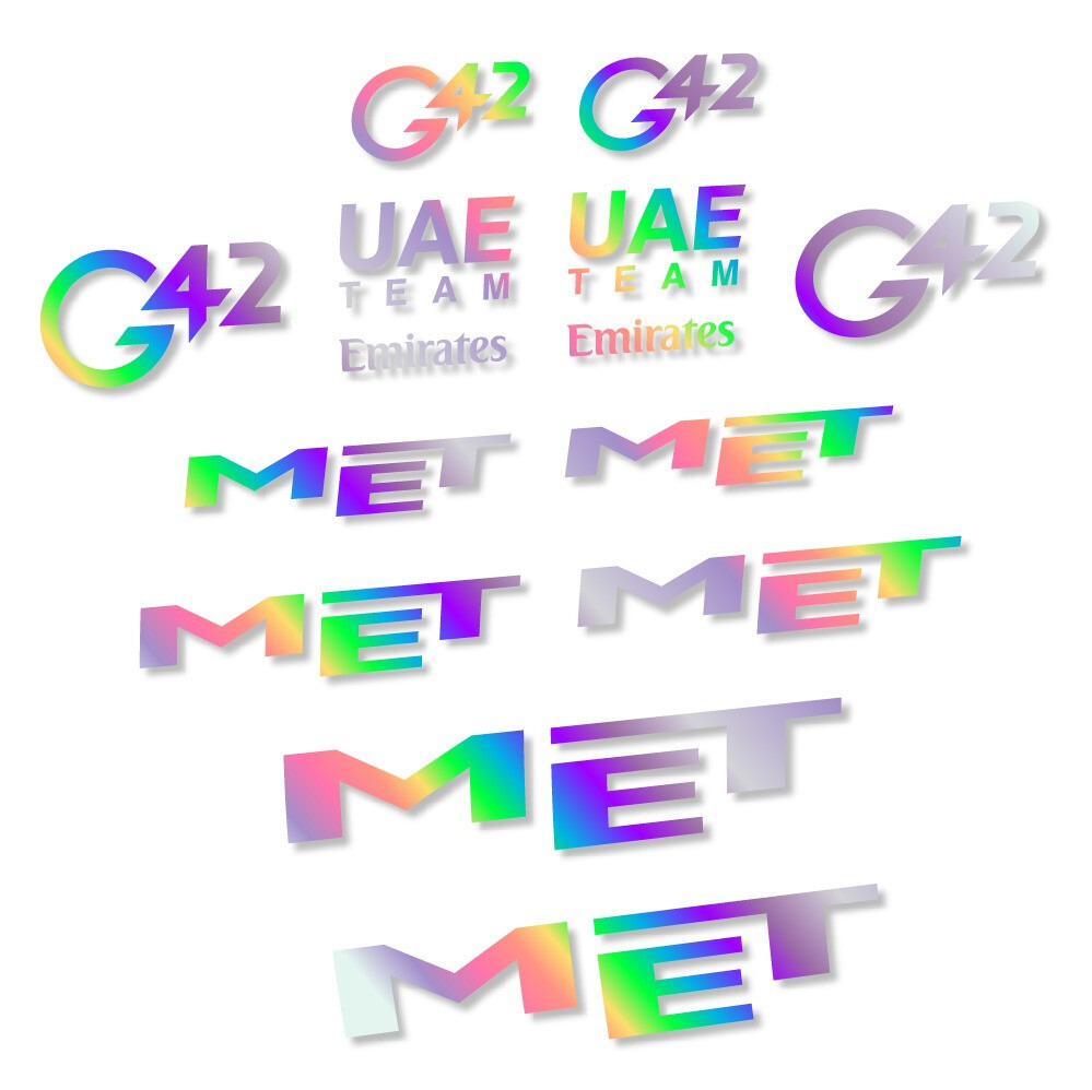 MET G42 UAE Pegatinas en vinilo adhesivo Casco (8)