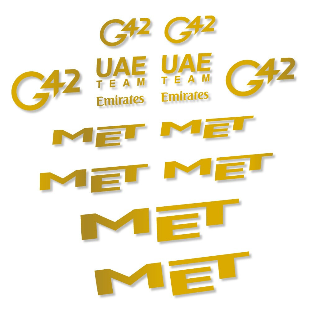 MET G42 UAE Pegatinas en vinilo adhesivo Casco (13)