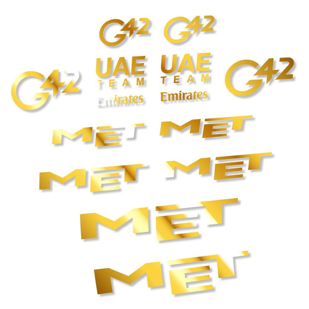 MET G42 UAE Pegatinas en vinilo adhesivo Casco (14)