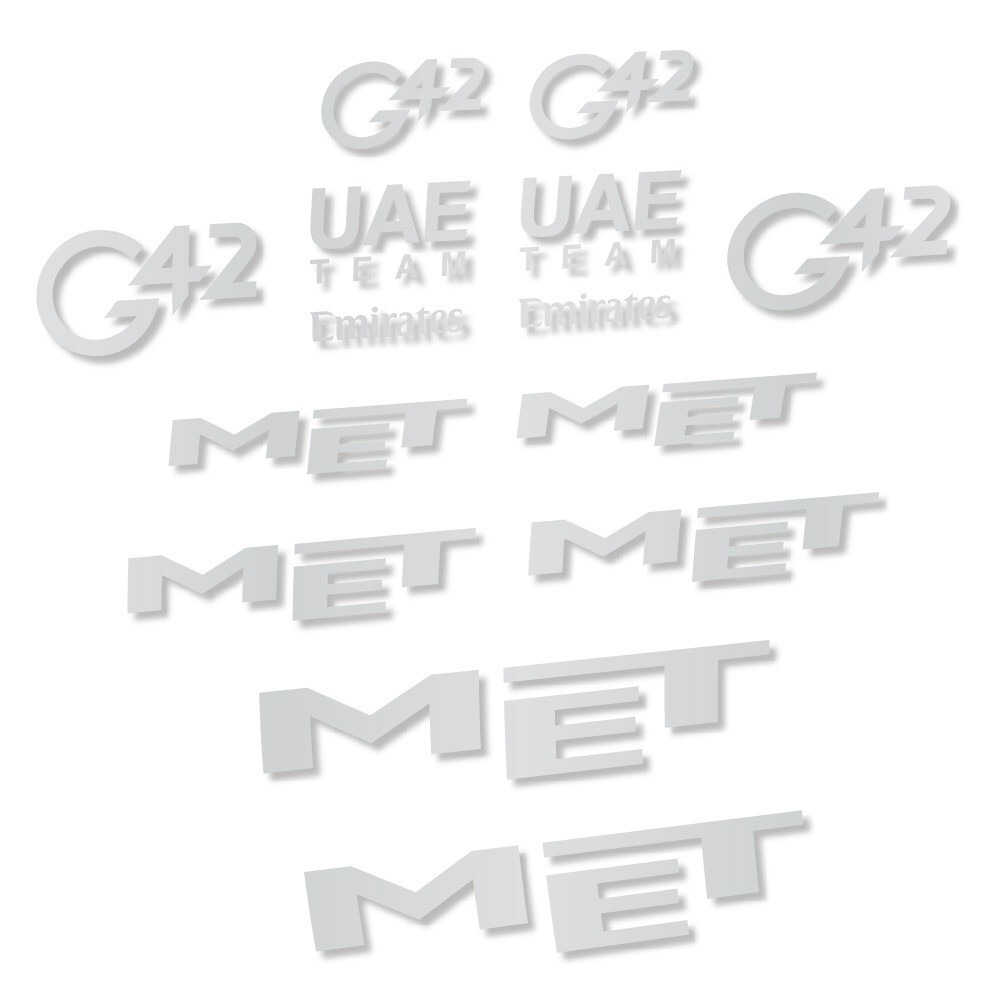 MET G42 UAE Pegatinas en vinilo adhesivo Casco (15)