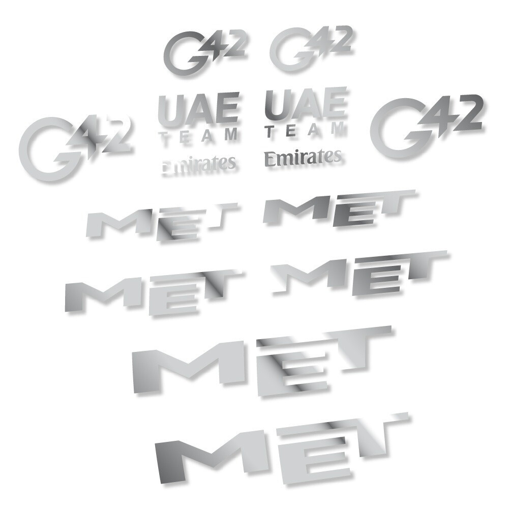 MET G42 UAE Pegatinas en vinilo adhesivo Casco (16)