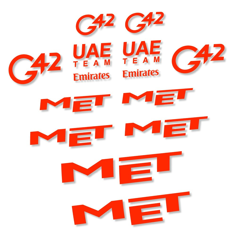 MET G42 UAE Pegatinas en vinilo adhesivo Casco (18)