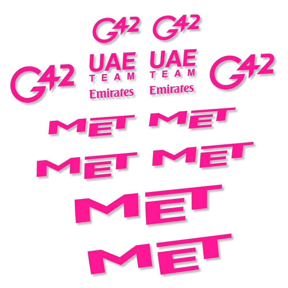 MET G42 UAE Pegatinas en vinilo adhesivo Casco (20)