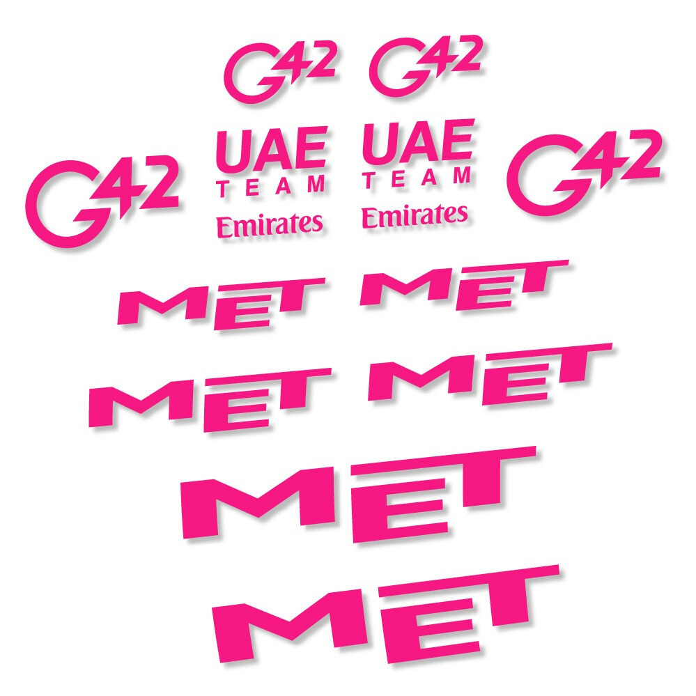 MET G42 UAE Pegatinas en vinilo adhesivo Casco (21)