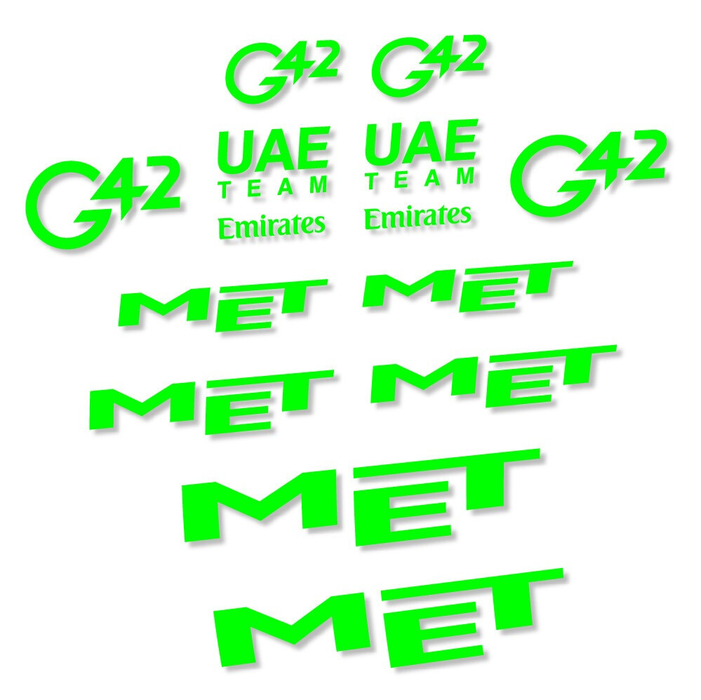 MET G42 UAE Pegatinas en vinilo adhesivo Casco (23)