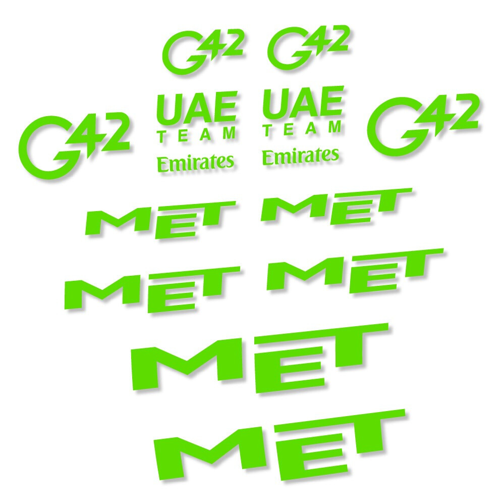 MET G42 UAE Pegatinas en vinilo adhesivo Casco (24)