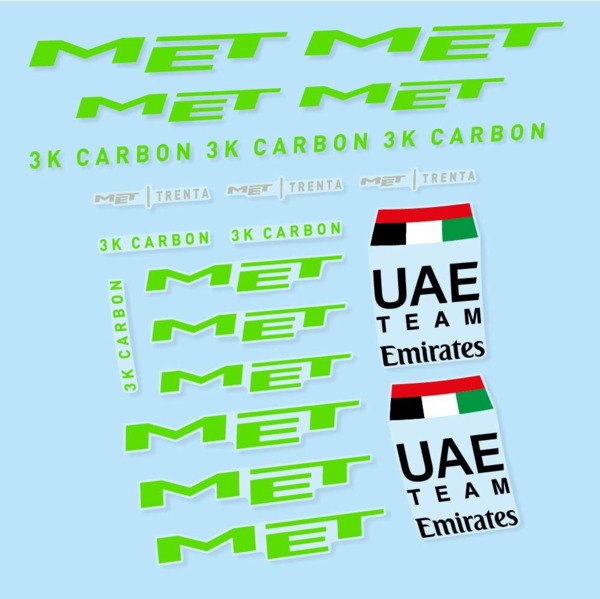 MET Trenta 3K Carbon UAE Pegatinas en vinilo adhesivo Casco (24)