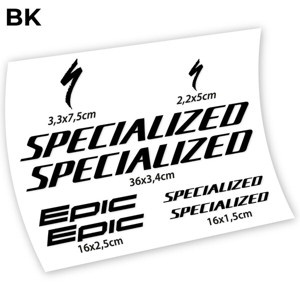 Specialized Epic pegatinas en vinilo adhesivo cuadro