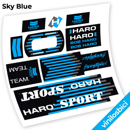 ▷▷🥇Pegatinas en vinilo para BMX Haro Team Sport 1988 🥇 ✅