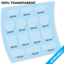Vinilo adhesivo transparente protector para cuadro