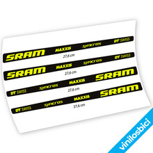 Sram DT Swiss Maxxis Syncross Pegatinas en vinilo adhesivo Basculante