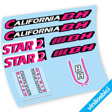 BH California Star2 Pegatinas en vinilo adhesivo Bici Clasica