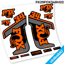 Fox 34 Rhythm 2021 Pegatinas en vinilo adhesivo horquilla