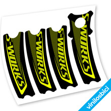 Pegatinas en vinilo adhesivo Compatible con Bielas Specialized S-Works