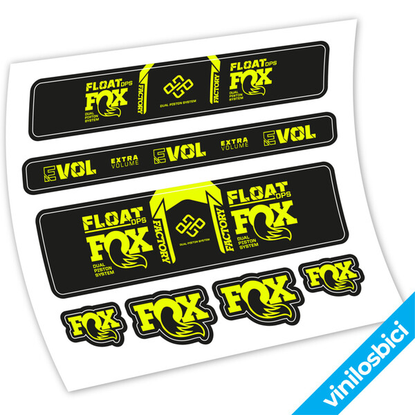 Fox Float Factory DPS 2022 Pegatinas en vinilo adhesivo Amortiguador
