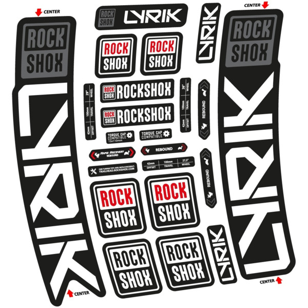 Rock Shox Lyrik 2023 Pegatinas en vinilo adhesivo Horquilla (1)