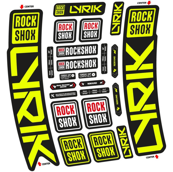 Rock Shox Lyrik 2023 Pegatinas en vinilo adhesivo Horquilla (2)