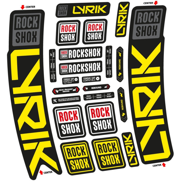 Rock Shox Lyrik 2023 Pegatinas en vinilo adhesivo Horquilla (3)