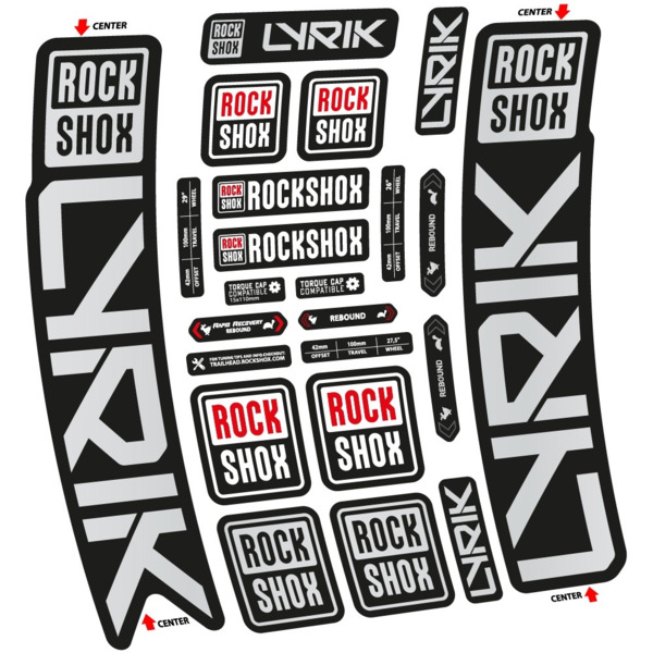 Rock Shox Lyrik 2023 Pegatinas en vinilo adhesivo Horquilla (15)