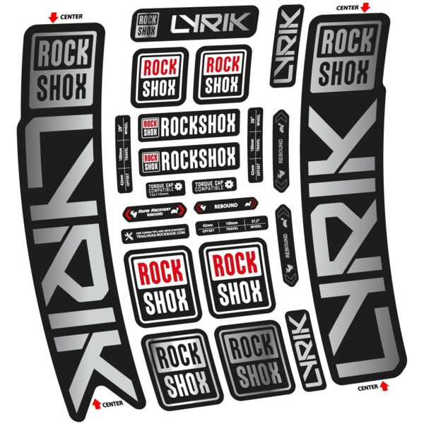 Rock Shox Lyrik 2023 Pegatinas en vinilo adhesivo Horquilla (16)