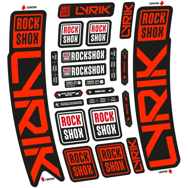 Rock Shox Lyrik 2023 Pegatinas en vinilo adhesivo Horquilla (18)
