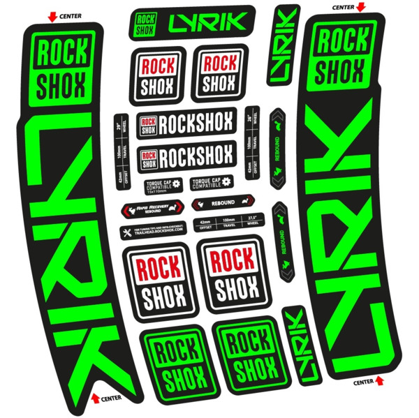 Rock Shox Lyrik 2023 Pegatinas en vinilo adhesivo Horquilla (23)