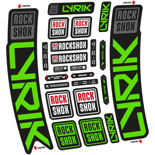Rock Shox Lyrik 2023 Pegatinas en vinilo adhesivo Horquilla (24)