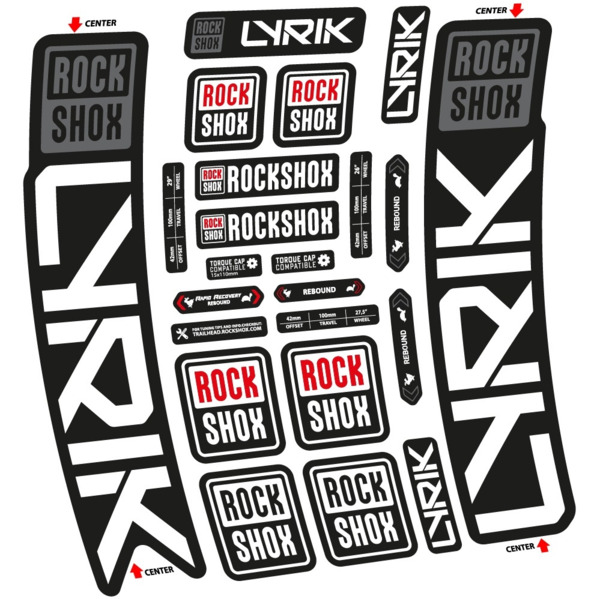Rock Shox Lyrik 2023 Pegatinas en vinilo adhesivo Horquilla (25)
