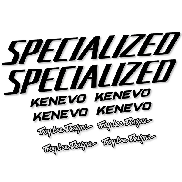 Specialized Kenevo Troy Lee, Pegatinas en vinilo adhesivo cuadro