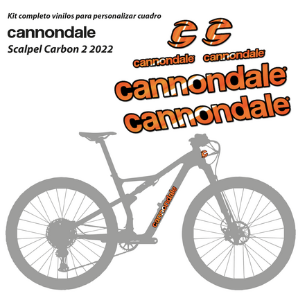 Pegatinas para Cannondale Scalpel Carbon 2 2022 en vinilo adhesivo