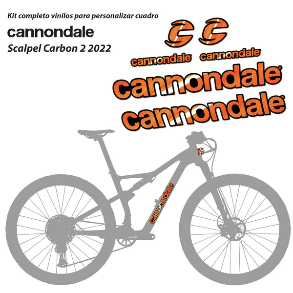 Cannondale Scalpel Carbon 2 2022 Pegatinas en vinilo adhesivo Cuadro