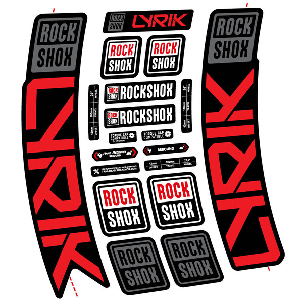 Rock Shox Lyrik 2023 Pegatinas en vinilo adhesivo Horquilla