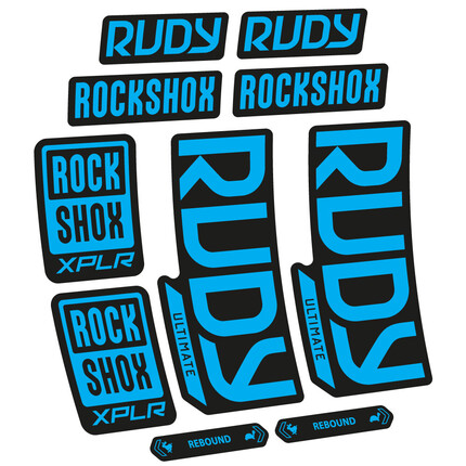 Pegatinas para RockShox Rudy Ultimate 2023 Horquilla en vinilo adhesivo