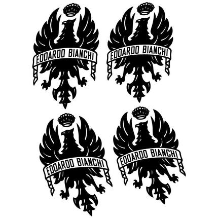 Pegatinas para Logo Bianchi Escudo en vinilo adhesivo