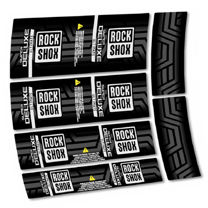 Pegatinas para Rock Shox Super Deluxe Ultimate AXS 2023 Amortiguador en vinilo adhesivo vinilo adhesivo stickers decals graphics calcas vinilos vinyl