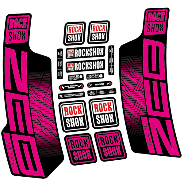 Rock Shox Zeb Ultimate 2023, Pegatinas en vinilo adhesivo Horquilla