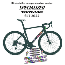 Pegatinas en vinilo adhesivo compatibles cuadro Specialized Tarmac Expert SL7 2022