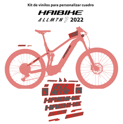 Pegatinas para Haibike Allmtn 7 en vinilo adhesivo stickers graphics calcas adesivi autocollants