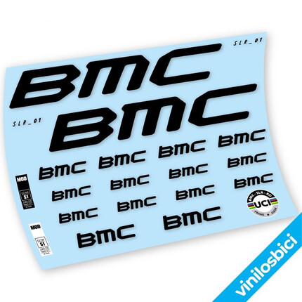 Pegatinas para Cuadro BMC Team Machine SLR01 2022 en vinilo adhesivo stickers graphics calcas adesivi autocollants