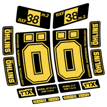 Ohlins RXF 38 2022 Pegatinas en vinilo adhesivo Horquilla